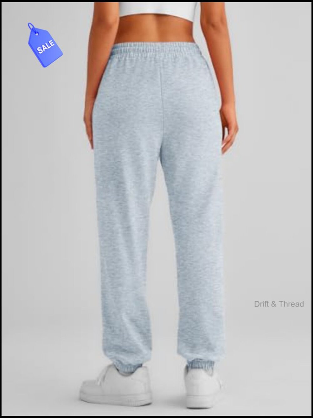 Cinch Bottom Sweatpants Athletic Joggers Lounge Pants with Pockets - Picture 5 of 7